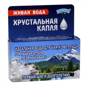 Набор минералов «Хрустальная капля» (горный хрусталь и ледяной кварц, 50 г)