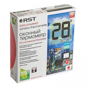 RST 01388 термометр оконный цифровой на солнечной батарее